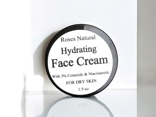 Hydrating Face Cream with 3% Ceramides & Niacinamide - Dry Skin