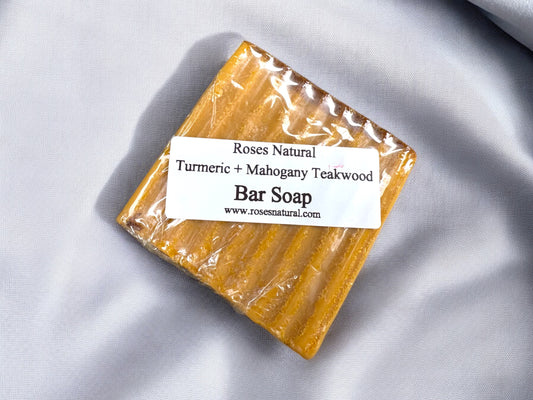 Turmeric + Mahogany Teakwood Bar Soap